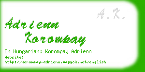 adrienn korompay business card